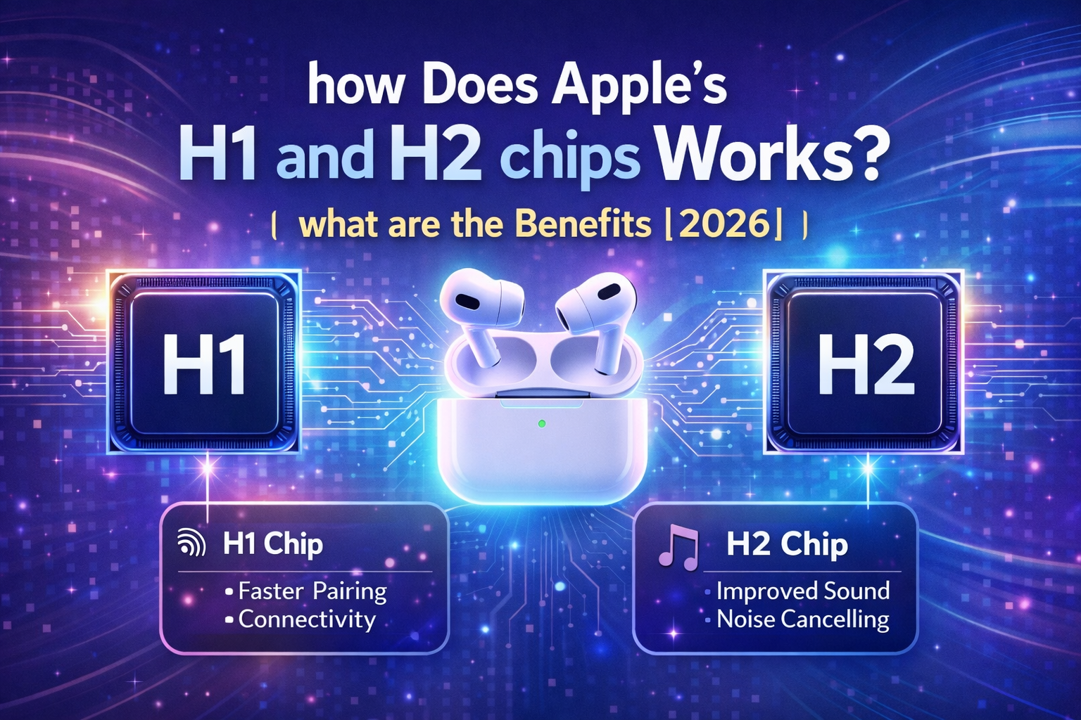 how apple h1 & h2 chip works