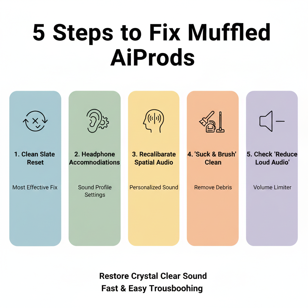 Steps to Fix Muffled AirPods Fast